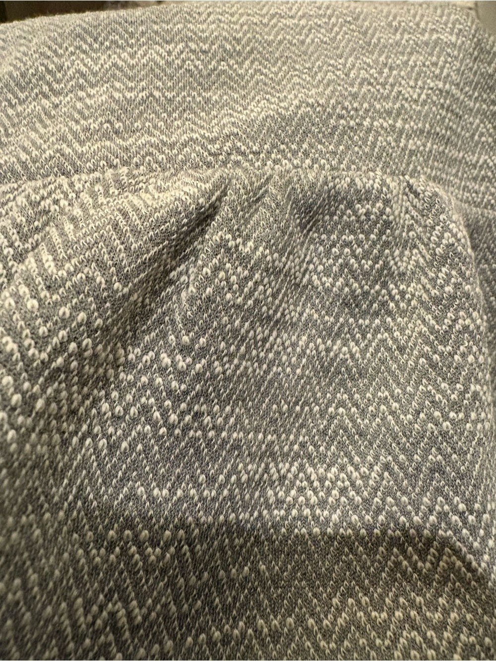 NWT LOFT Chevron Button Back Swing Gray Dress. - Picture 5 of 6